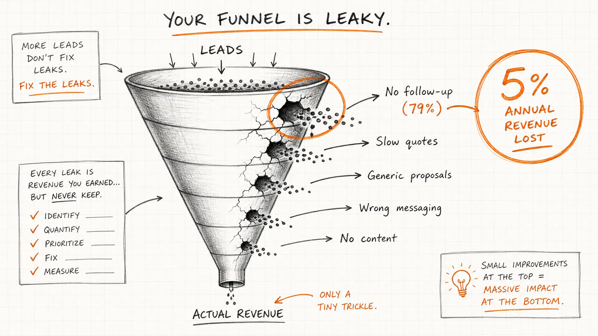 funnel is leaking revenue
