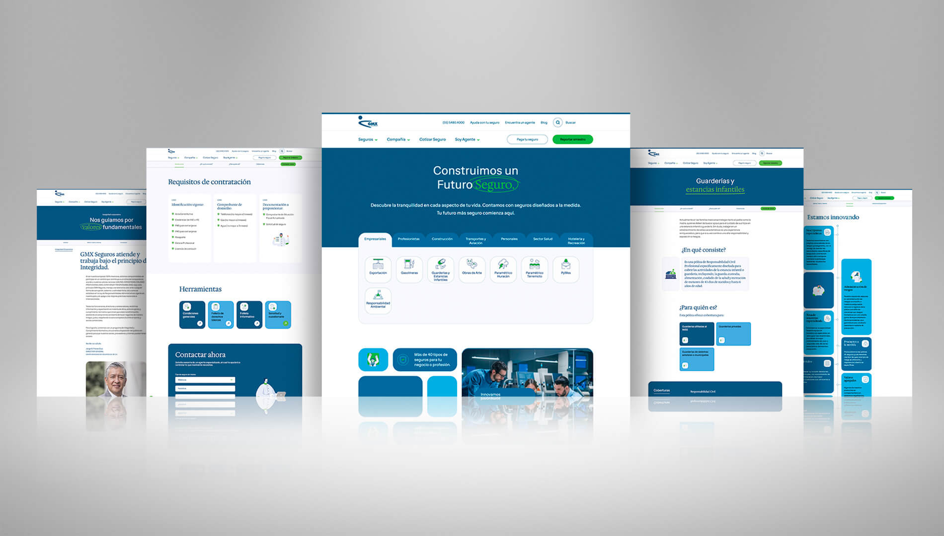 GMX Seguros - Digital Ecosystem Modernization hero image