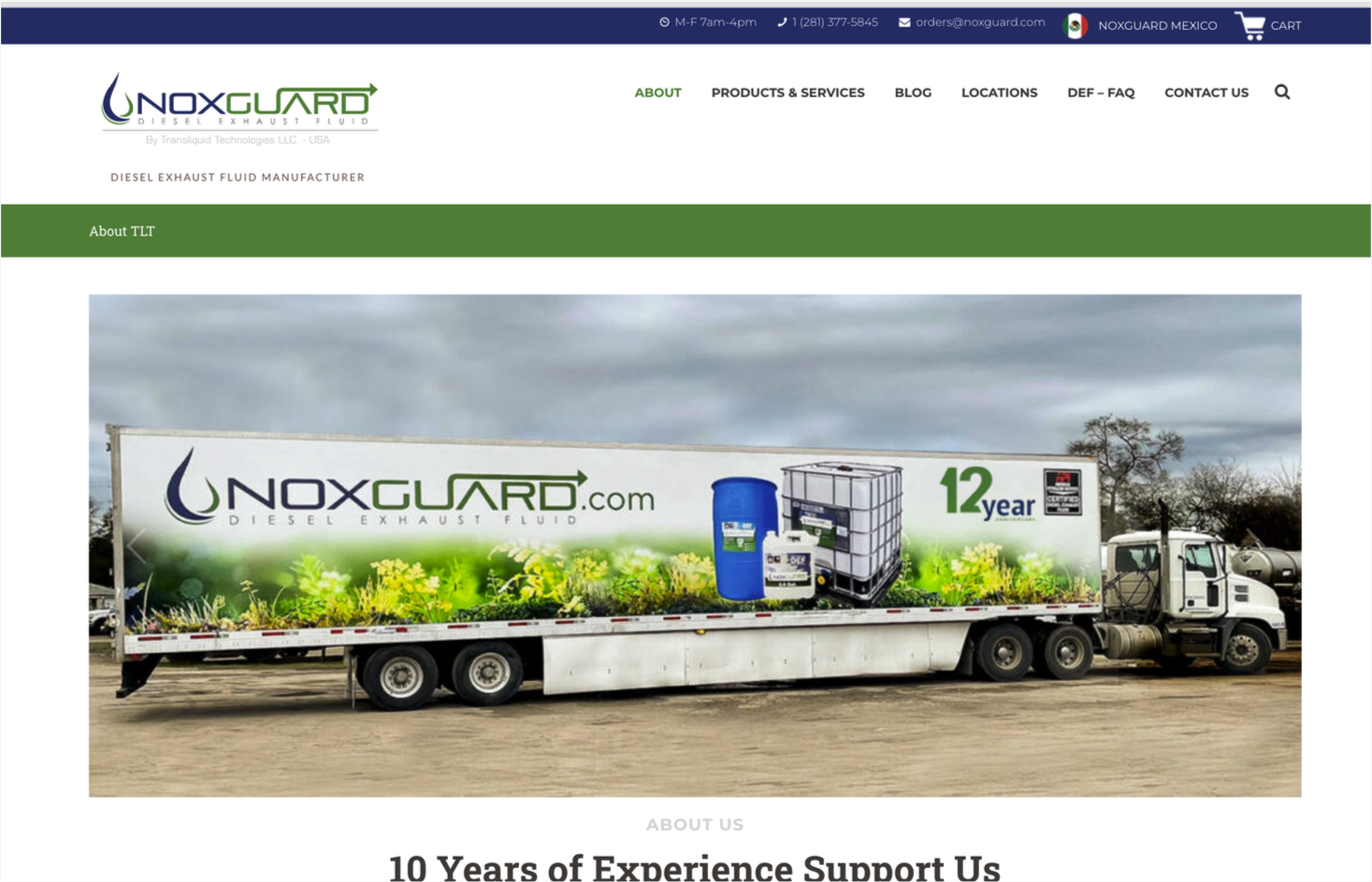 Noxguard homepage before the rebrand